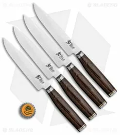 Shun Premier 4-Piece Steak Knife Set Pakkawood 9 Shun Premier 4-Piece Steak Knife Set Pakkawood -Outlet Kitchen Knives Store Shun Premier 4 Piece Steak Knife Set TDMS0400 BHQ 117721 jr bottlecap