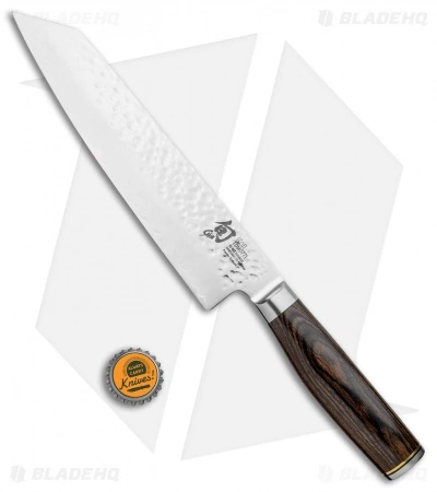 Shun Premier 8" Kiritsuke Kitchen Knife Pakkawood 4 Shun Premier 8" Kiritsuke Kitchen Knife Pakkawood - Image 4