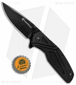 Smith & Wesson Liner Lock Folding Knife Black (3" Black) 1084308 -Outlet Kitchen Knives Store Smith Wesson LL Black Black 1084308 BHQ 80713 jr bottlecap