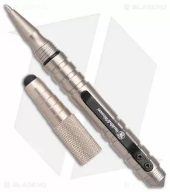 Smith & Wesson Tactical Pen + Stylus Silver Aluminum SWPEN3S -Outlet Kitchen Knives Store Smith and Wesson Tactical Stylus Pen BHQ 133940 jr open