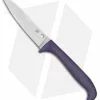 Spyderco Counter Critter Fixed Blade Kitchen Knife Purple (3.4" Satin) K21PPR
