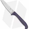 Spyderco Counter Critter Kitchen Knife Purple (3.4" Satin Serrated) K21SPR