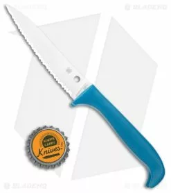 Spyderco Counter Puppy Kitchen Knife Blue (3.4" Satin Full Serr) K20SBL -Outlet Kitchen Knives Store Spyderco Counter Puppy Kitchen Blue Satin Serr K20SBL BHQ 102059 jr bottlecap