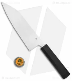 Spyderco Murray Carter Minarai 8" Bunka Bocho Kitchen Knife Black K18PBK -Outlet Kitchen Knives Store Spyderco Murray Carter Minarai 8in Bunka Bocho Kitchen Knife Black Satin BHQ 139728 jr bottlecap