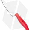 Spyderco Z-Cut Fixed Blade Kitchen Knife Red (4.5" Satin) K14PRD