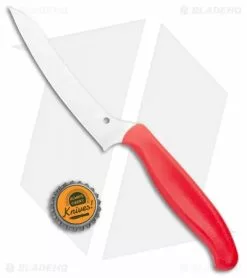 Spyderco Z-Cut Fixed Blade Kitchen Knife Red (4.5" Satin) K14PRD -Outlet Kitchen Knives Store Spyderco Z Cut Red Satin K14PRD BHQ 107975 jr bottlecap