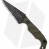 Stroup Knives Mini EDC Fixed Blade Knife OD Green G-10 (3.1" Black SW)