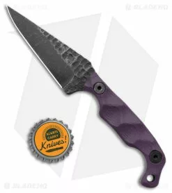 Stroup Knives Mini EDC Fixed Blade Knife Purple G-10 (3.1" Black SW) -Outlet Kitchen Knives Store Stroup Knives Mini EDC Fixed Blade Purple G 10 Black SW BHQ 175255 jr bottlecap