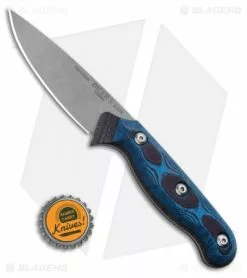 TOPS Knives Dicer 3 Drop Point Paring Knife Black/Blue G10 (3.5" Tumbled S35VN) 7 TOPS Knives Dicer 3 Drop Point Paring Knife Black/Blue G10 (3.5" Tumbled S35VN) -Outlet Kitchen Knives Store TOPS Dicer 3 Fixed Blade Knife Black Blue G10 Tumbled TPDCR301 BHQ 97480 ns bottlecap 2