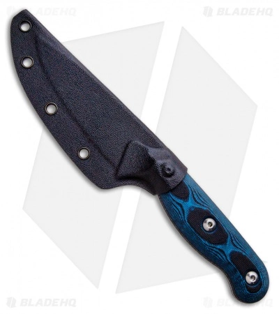 TOPS Knives Dicer 3 Drop Point Paring Knife Black/Blue G10 (3.5" Tumbled S35VN) 3 TOPS Knives Dicer 3 Drop Point Paring Knife Black/Blue G10 (3.5" Tumbled S35VN) - Image 3