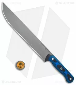 TOPS Knives Dicer 10 Slicer Knife 10" Black/Blue G-10 -Outlet Kitchen Knives Store TOPS Knives Dicer 10 Slicer Black Blue G 10 Tumbled BHQ 116812 jr bottlecap