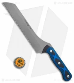 TOPS Knives Dicer 7 Bread Knife 7.6" Black/Blue G-10 -Outlet Kitchen Knives Store TOPS Knives Dicer 7 Bread Knife Black Blue G 10 Tumbled BHQ 116811 jr bottlecap
