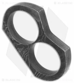 Outlet Kitchen Knives Store -Outlet Kitchen Knives Store Tallen Damascus Double Knuckle Two Hole Duster BHQ 18907 td spine