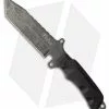 Tekut Survival Tanto Fixed Blade Knife Black TPR (5" Black Stonewash) HK2605