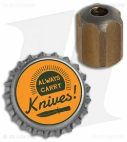 TiSurvival Slip Lanyard Bead - Bronze Anodized -Outlet Kitchen Knives Store TiSurvival Slip Bead Anodized Bronze BHQ 135558 jr bottlecap