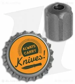 TiSurvival Slip Lanyard Bead - Stonewashed -Outlet Kitchen Knives Store TiSurvival Slip Bead SW BHQ 135555 jr bottlecap