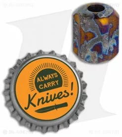 TiSurvival Slip Lanyard Bead - Sandblasted Anodized -Outlet Kitchen Knives Store TiSurvival Slip Bead Sandblasted Anodized BHQ 135556 jr bottlecap