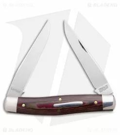 Great Eastern Cutlery GEC #81 Tidioute Cutlery Coon Skinner Pocket Knife 4" Red Onion Micarta 818222