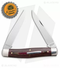 Great Eastern Cutlery GEC #81 Tidioute Cutlery Coon Skinner Pocket Knife 4" Red Onion Micarta 818222 -Outlet Kitchen Knives Store Tidioute Cutlery Coon Skinner Pokcet Red Onion Micarta BHQ 176634 jr bottlecap