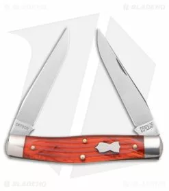 Great Eastern Cutlery GEC #81 Tidioute Cutlery Coon Skinner Knife Textured Acrylic Red (3.1" Satin)
