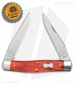Great Eastern Cutlery GEC #81 Tidioute Cutlery Coon Skinner Knife Textured Acrylic Red (3.1" Satin) -Outlet Kitchen Knives Store Tidioute Cutlery Coon Skinner Textured Acrylic Red Satin BHQ 176844 jr bottlecap