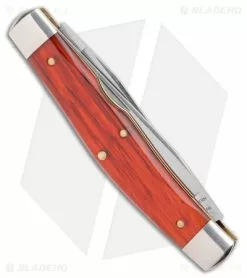 Great Eastern Cutlery GEC #81 Tidioute Cutlery Coon Skinner Knife Textured Acrylic Red (3.1" Satin) -Outlet Kitchen Knives Store Tidioute Cutlery Coon Skinner Textured Acrylic Red Satin BHQ 176844 jr side