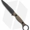 Toor Knives Anaconda Fixed Blade Knife Covert Green G-10 (3.75" Black)