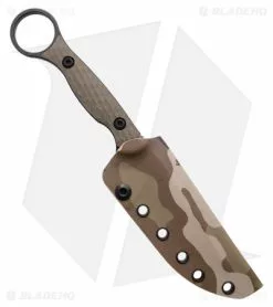 Toor Knives Anaconda Fixed Blade Knife Covert Green G-10 (3.75" Black) -Outlet Kitchen Knives Store Toor Knives Anaconda Fixed Blade Knife Covert Green G 10 Black BHQ 180923 kc sheath