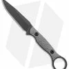 Toor Knives Anaconda Fixed Blade Knife Stealth Gray G-10 (3.75" Black)