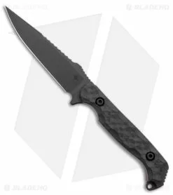 Toor Knives Darter Fixed Blade Knife Shadow Black G-10 (4.25" Black)