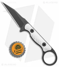 Toor Knives Jank Shank Tactical Fixed Blade Knife White G-10 (3" Black) -Outlet Kitchen Knives Store Toor Knives G 10 Jank Shank Shadow Black Tactical Fixed Blade White BHQ 139082 jr bottlecap