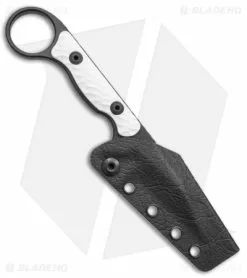 Toor Knives Jank Shank Tactical Fixed Blade Knife White G-10 (3" Black) -Outlet Kitchen Knives Store Toor Knives G 10 Jank Shank Shadow Black Tactical Fixed Blade White BHQ 139082 jr sheath