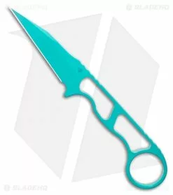 Toor Knives Jank Shank Teal Tactical Fixed Blade Knife (3" CPM-S35VN)