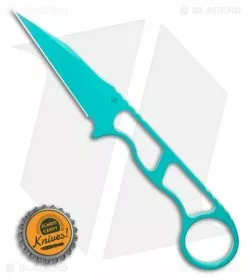 Toor Knives Jank Shank Teal Tactical Fixed Blade Knife (3" CPM-S35VN) -Outlet Kitchen Knives Store Toor Knives Jank Shank Teal Fixed Blade Knife 3.0 BHQ 123649 LS Bottlecap