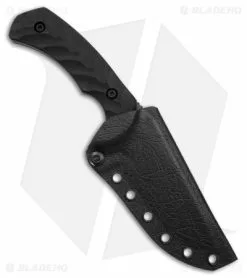 Toor Knives Mullet Fixed Blade Knife Ebony Wood (4" Black) -Outlet Kitchen Knives Store Toor Knives Mullet FBK Ebony Wood 4in Black BHQ 178790 td sheath 1