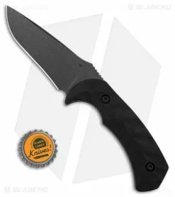 Toor Knives Mullet Fixed Blade Knife Ebony Wood (4" Black) -Outlet Kitchen Knives Store Toor Knives Mullet FBK Ebony Wood 4in Black BHQ 178790 td size 1