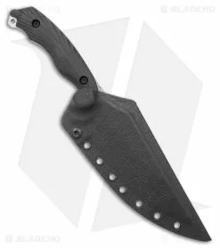 Toor Knives Raven Fixed Blade Knife Ebony (5.5" Stonewash) -Outlet Kitchen Knives Store Toor Knives Raven Fixed Blade Ebony SW BHQ 174495 jr sheath 2