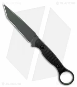Toor Knives Serpent Tanto Fixed Blade Knife Black G-10 (3.9" Caiman Green)