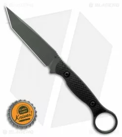 Toor Knives Serpent Tanto Fixed Blade Knife Black G-10 (3.9" Caiman Green) -Outlet Kitchen Knives Store Toor Knives Serpent Caiman Green Fixed Blade Knife Black G10 3.75 BHQ 123640 LS Bottlecap