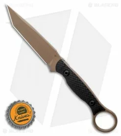 Toor Knives Serpent Tanto Fixed Blade Knife Black G-10 (3.9" FDE) -Outlet Kitchen Knives Store Toor Knives Serpent FDE Fixed Blade Knife Black G10 3.75 BHQ 123637 LS Bottlecap