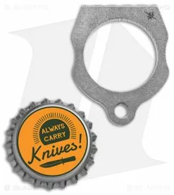 Toor Knives Thumper Keychain Defense Tool (Titanium) -Outlet Kitchen Knives Store Toor Knives Thumper Finger Knuckle Ti BHQ 143051 jr bottlecap