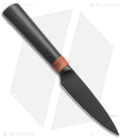 Tuo Cutlery Dark Knight 3.5" Paring Knife Black Pakkawood (Black) 2 Tuo Cutlery Dark Knight 3.5" Paring Knife Black Pakkawood (Black) - Image 2