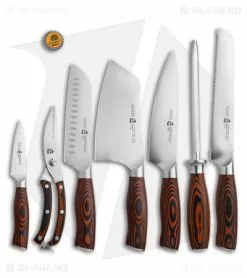 Tuo Cutlery Fiery Phoenix 8-Piece Kitchen Knife Block Set (Chef's + Bead) -Outlet Kitchen Knives Store Tuo Cutlery Fiery Phoenix 8pc Set BHQ 116972 td size