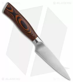 Tuo Cutlery Fiery Phoenix Paring Knife Pakkawood (4" Satin) -Outlet Kitchen Knives Store Tuo Cutlery Fiery Phoenix Paring Knife Pakkawood 4in Satin BHQ 116957 td side