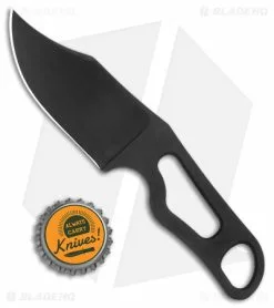 Turner CNC Inc. Turner CNC Jackalope Fixed Blade Knife Black CPM 3V (2.75" DLC) -Outlet Kitchen Knives Store Turner CNC Jackalope Fixed Blade Knife CPM 3V Steel DLC BHQ 170245 jr bottlecap