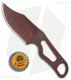 Turner CNC Inc. Turner CNC Jackalope Fixed Blade Knife Bronze CPM 3V (2.75" Heat Treat) -Outlet Kitchen Knives Store Turner CNC Jackalope Fixed Blade Knife CPM 3V Steel Heat Treat BHQ 170244 jr bottlecap