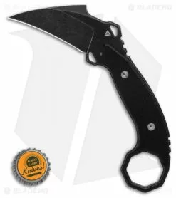 TuyaKnife Aswang Karambit Fixed Blade Knife Black G-10 (2.5" Black SW) -Outlet Kitchen Knives Store Tuya Knife Aswang Fixed Blade Knife Satin D2 BHQ 125876 LS Bottlecap