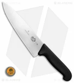 Victorinox Cutlery 8" Chef's Kitchen Knife W/ Black Fibrox Handle -Outlet Kitchen Knives Store Victorinox Chefs Knife 5.2063.20 BHQ 109352 LS Bottlecap