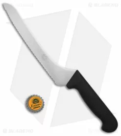 Victorinox Serrated Offset 9" Bread Knife Kitchen Knife -Outlet Kitchen Knives Store Victorinox Serrated Offset Bread Knife Black Satin BHQ 109744 jr bottlecap