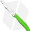 Victorinox Swiss Army Paring Knife Green (4" Satin Full Serr)